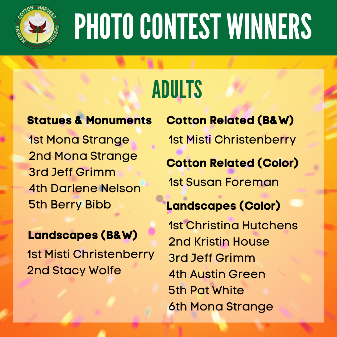 2022 Kerens Cotton Harvest Festival Winners